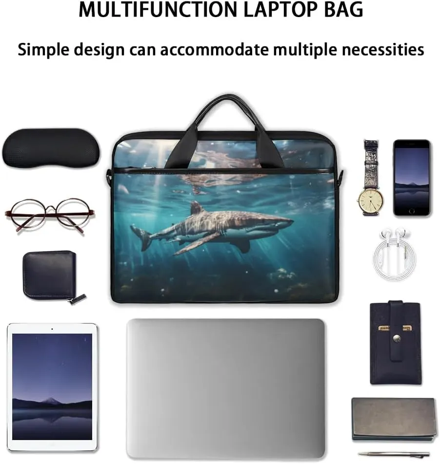 Laptop Shoulder Bag Computer Bag 13-15 Inches Laptop Carrying Case with Shoulder Strap for Women Men