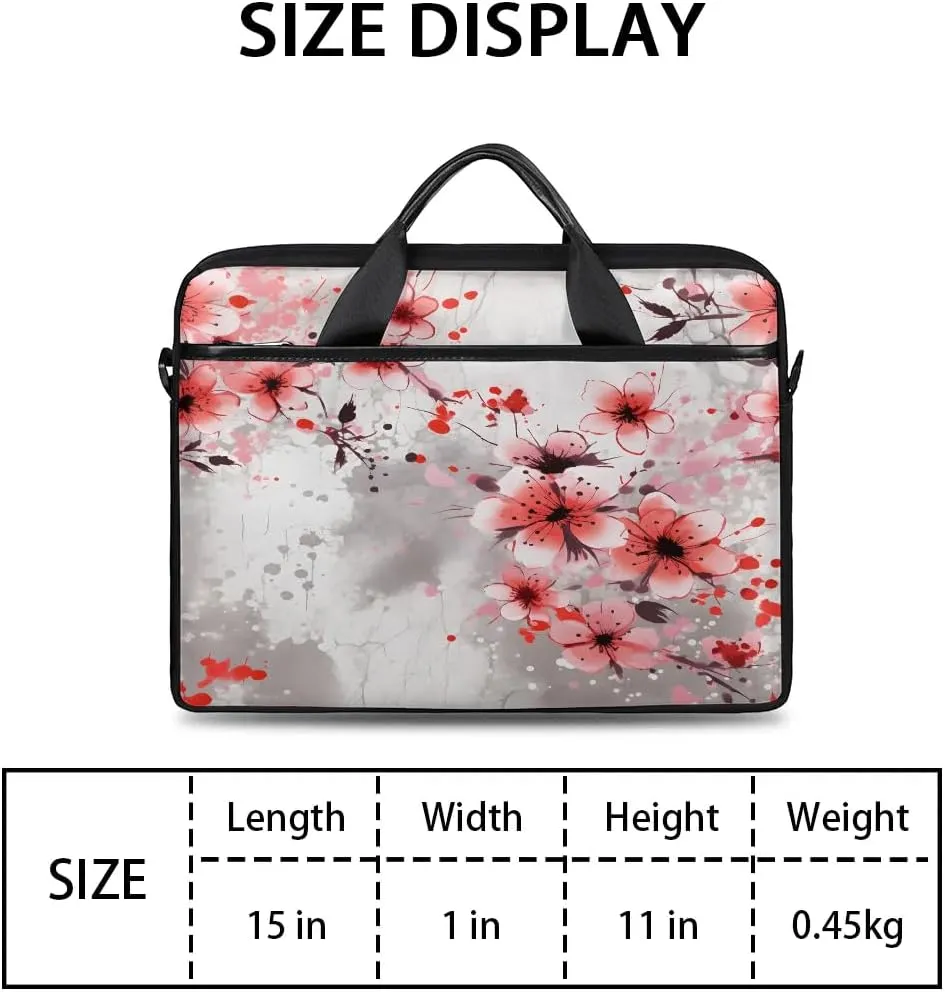 Laptop Shoulder Bag Computer Bag 13-15 Inches Laptop Carrying Case with Shoulder Strap for Women Men