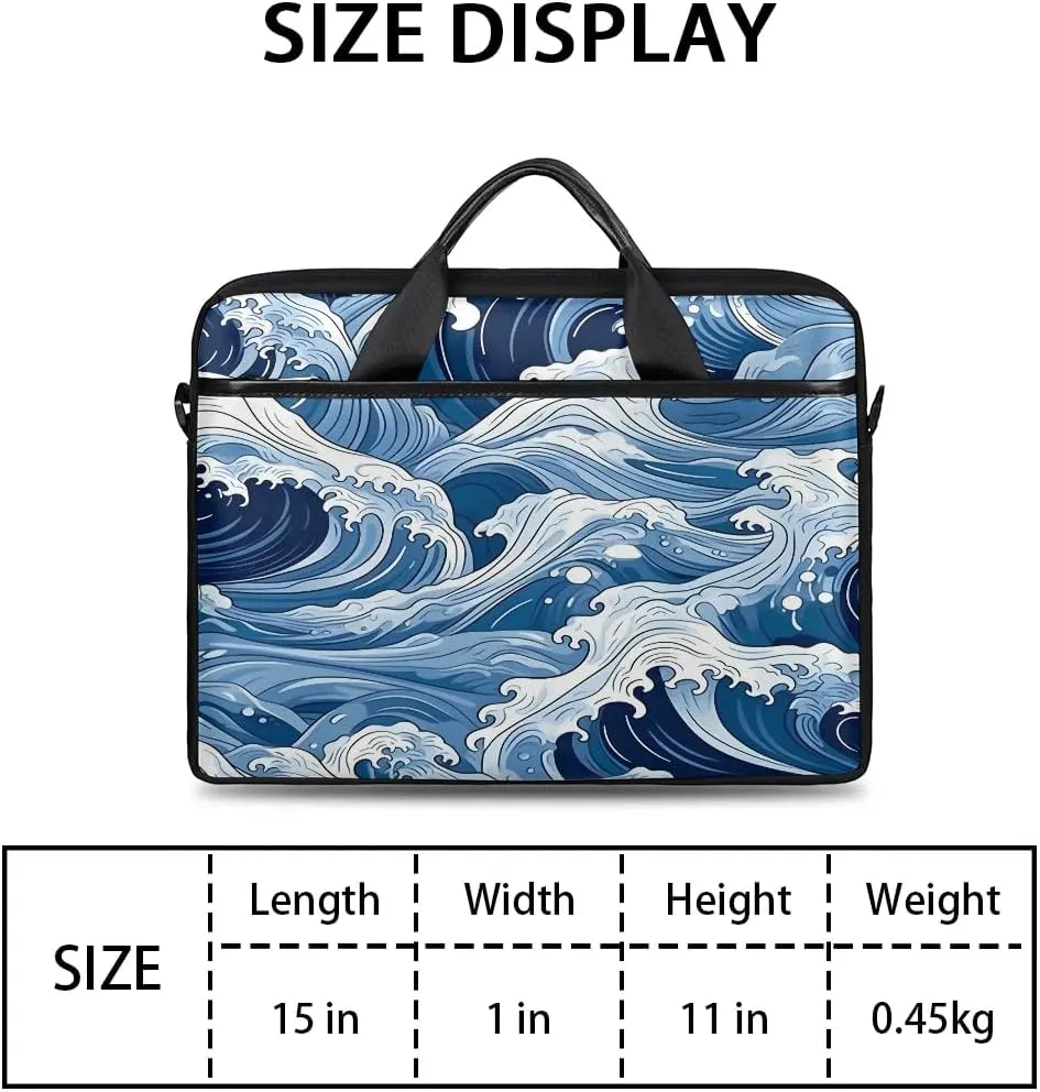Laptop Shoulder Bag Computer Bag 13-15 Inches Laptop Carrying Case with Shoulder Strap for Women Men