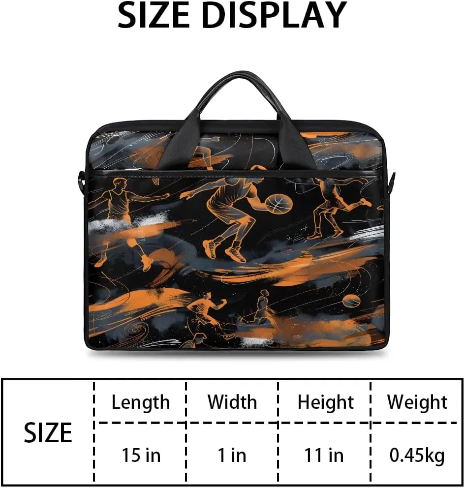 Laptop Shoulder Bag Computer Bag 13-15 Inches Laptop Carrying Case with Shoulder Strap for Women Men