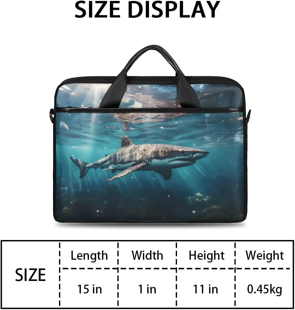 Laptop Shoulder Bag Computer Bag 13-15 Inches Laptop Carrying Case with Shoulder Strap for Women Men