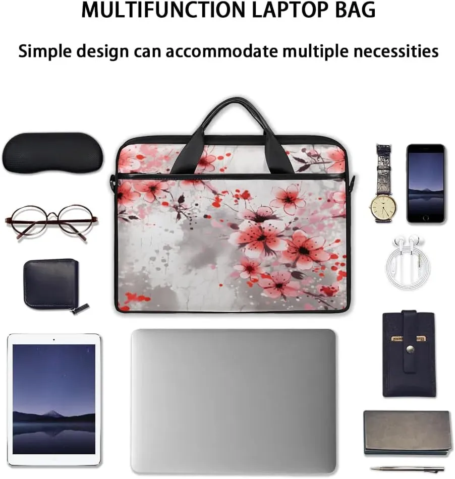 Laptop Shoulder Bag Computer Bag 13-15 Inches Laptop Carrying Case with Shoulder Strap for Women Men