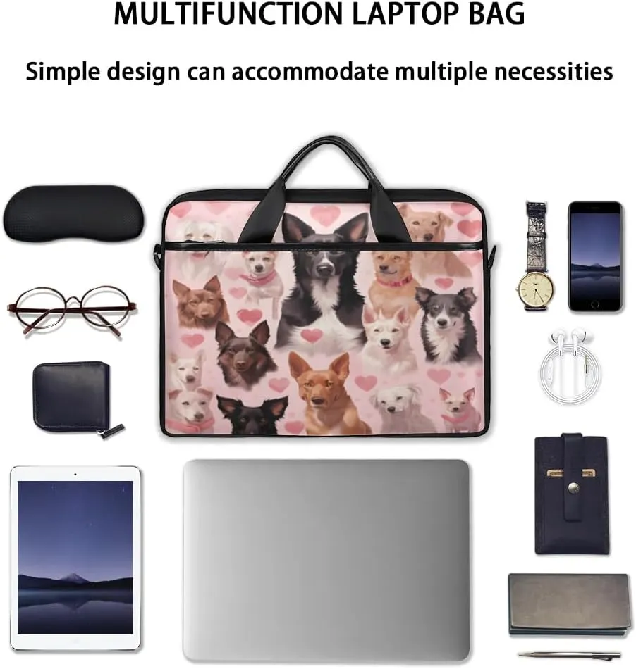 Laptop Shoulder Bag Computer Bag 13-15 Inches Laptop Carrying Case with Shoulder Strap for Women Men
