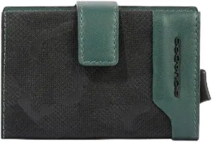 Leather and Metal Wallet, Credit Card Holder, Ve