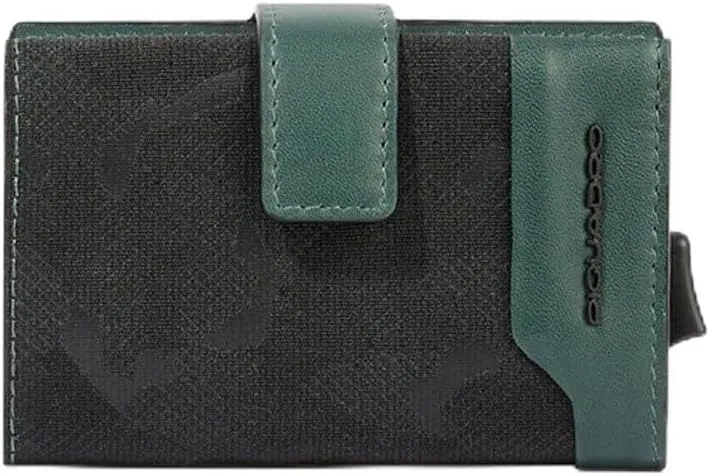 Leather and Metal Wallet, Credit Card Holder, Ve
