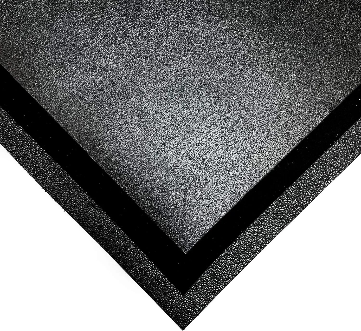 Leather Fabric for Crafts: Black Suede & Lambskin Hides (3 Sheets) - 5x5IN/12x12cm