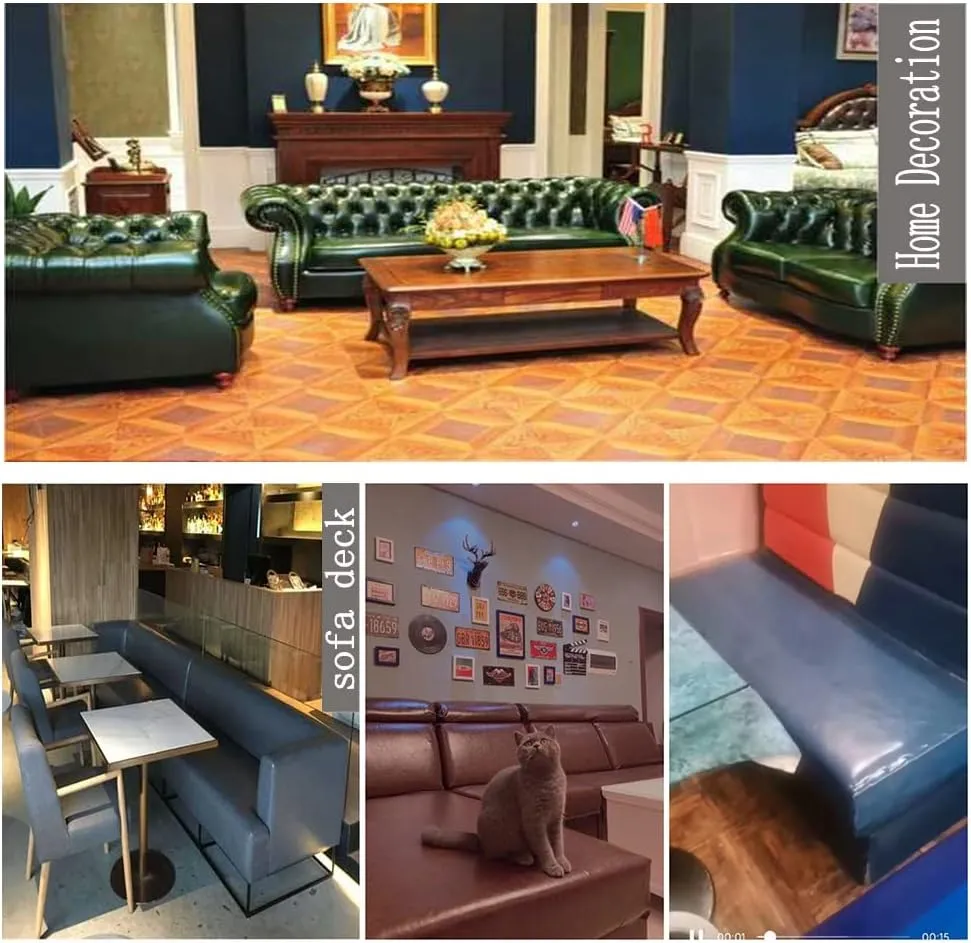 Leather Fabric Heavy Feel Faux Leather Fabric, Oil Wax Leather Leatherette Upholstery Crafts DIY Sewings Sofa Handbag (Size:1.37 * 2,Color:Dark Green)