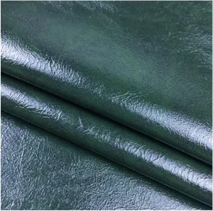 Leather Fabric Heavy Feel Faux Leather Fabric, Oil Wax Leather Leatherette Upholstery Crafts DIY Sewings Sofa Handbag (Size:1.37 * 2,Color:Dark Green)