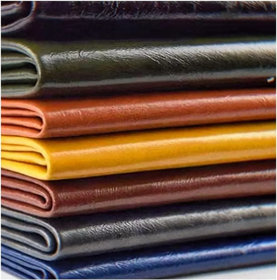 Leather Fabric Heavy Feel Faux Leather Fabric, Oil Wax Leather Leatherette Upholstery Crafts DIY Sewings Sofa Handbag (Size:1.37 * 2,Color:Dark Green)