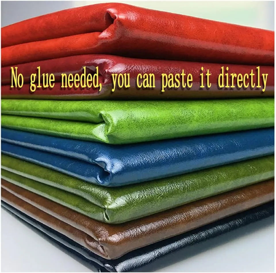 Leather Fabric Heavy Feel Faux Leather Fabric, Oil Wax Leather Leatherette Upholstery Crafts DIY Sewings Sofa Handbag (Size:1.37 * 2,Color:Dark Green)
