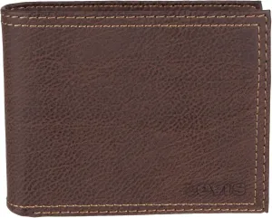 Levi's Men's Classic Bifold Passcase Wallet with Multiple Card Slots and ID Window