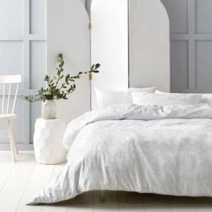 Linen House Victoria Silver Duvet Cover Set
