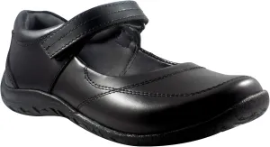 Little Girls Black Soft Leather Shoes, Claudia 2M