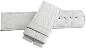 Locman Men's 31mm White Alligator Leather Watch Band Strap