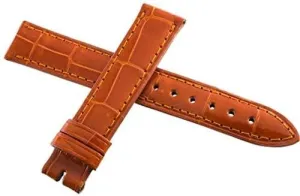 Locman Women's 16mm Orange Alligator Leather Watch Band Strap Short