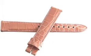 Locman Women's 16mm Pink Alligator Leather Watch Band Strap