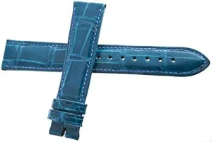 Locman Women's 18mm Turquoise Alligator Leather Watch Band Strap