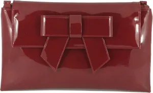 LONI Womens Clutch Bag Shoulder Bag Wristlet in Patent Faux Leather