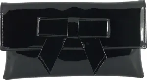 LONI Womens Cute Patent Faux Leather Clutch bag/Shoulder Bag