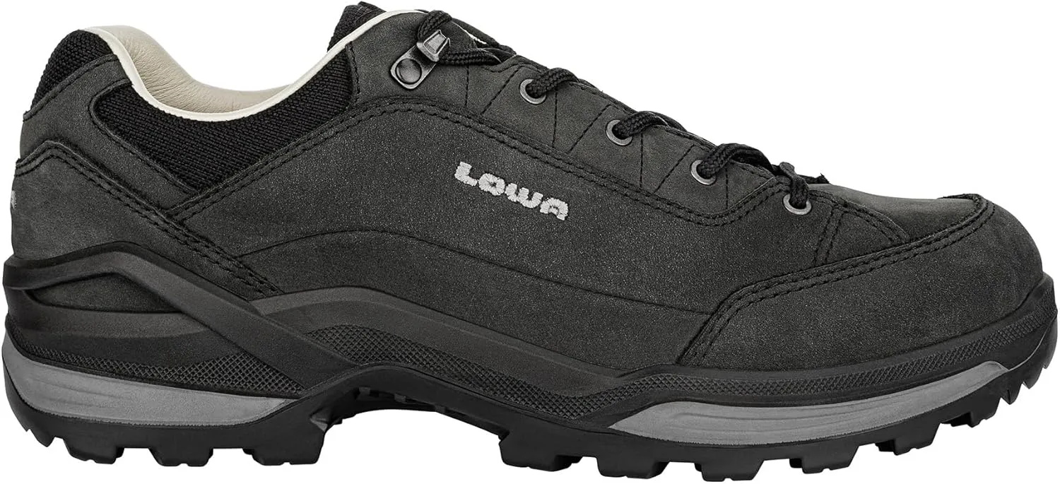LOWA Mens Renegade LL Lo Nubuck Leather Black Shoes 11.5 US