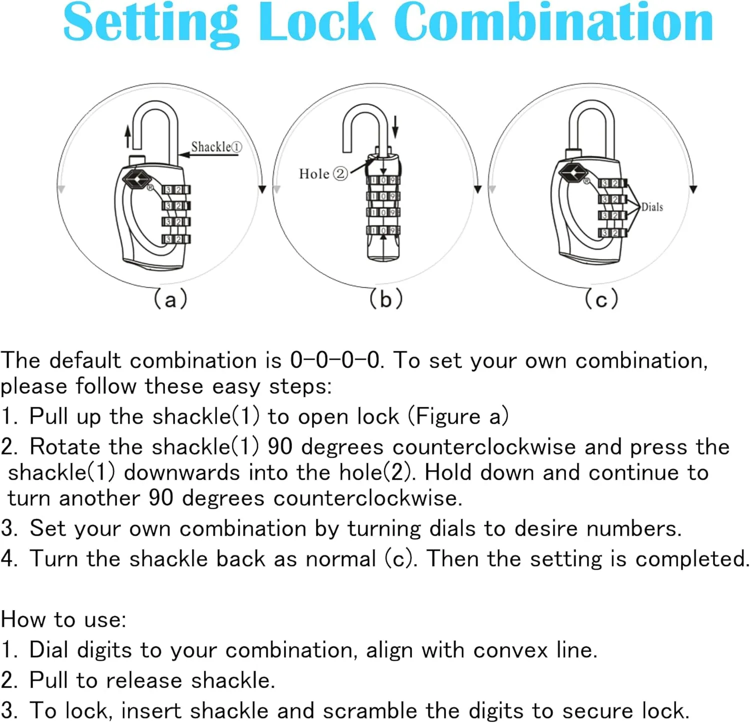 Lumintrail TSA Approved Locks, 4 Digit Combination Luggage Locks TSA Approved, Travel Locks for Luggage & Suitcase with 4-FT Steel Cable, Silver, 2 Pack