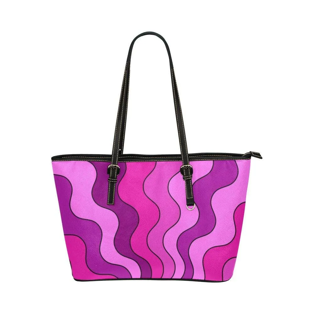 Magenta Vibes | Leather Tote Bag