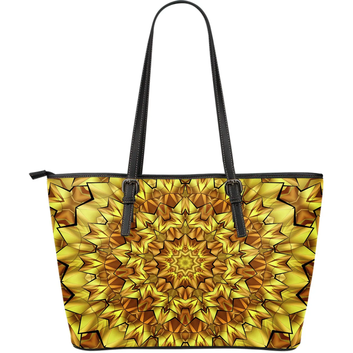 Mandala Gold Large Handbag