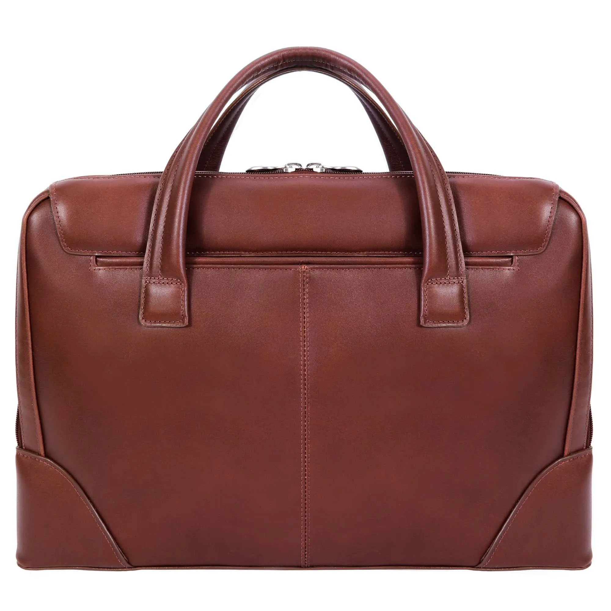 McKlein USA Harpswell 17" Leather Dual Compartment Laptop Briefcase