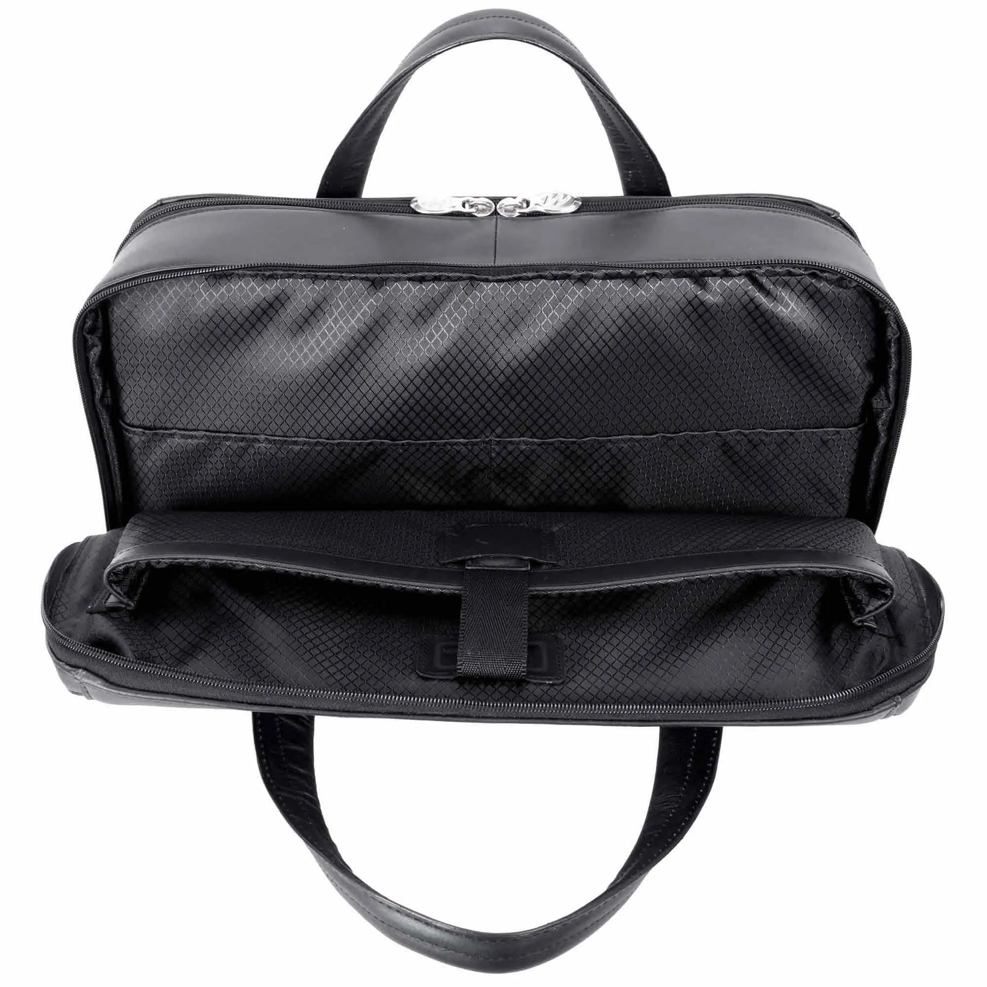 McKlein USA Harpswell 17" Leather Dual Compartment Laptop Briefcase