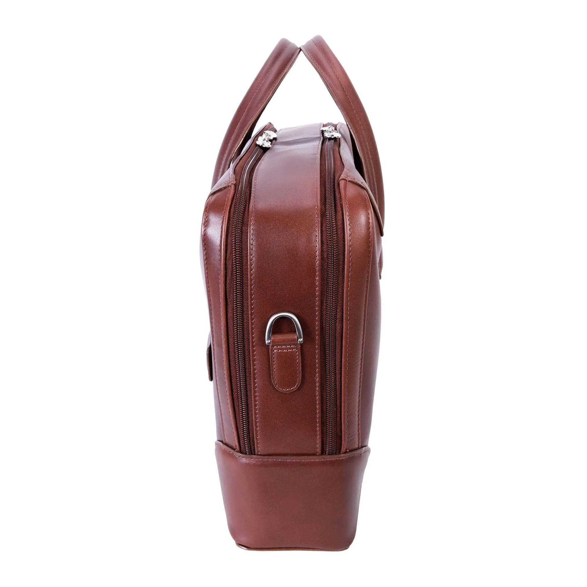 McKlein USA Harpswell 17" Leather Dual Compartment Laptop Briefcase