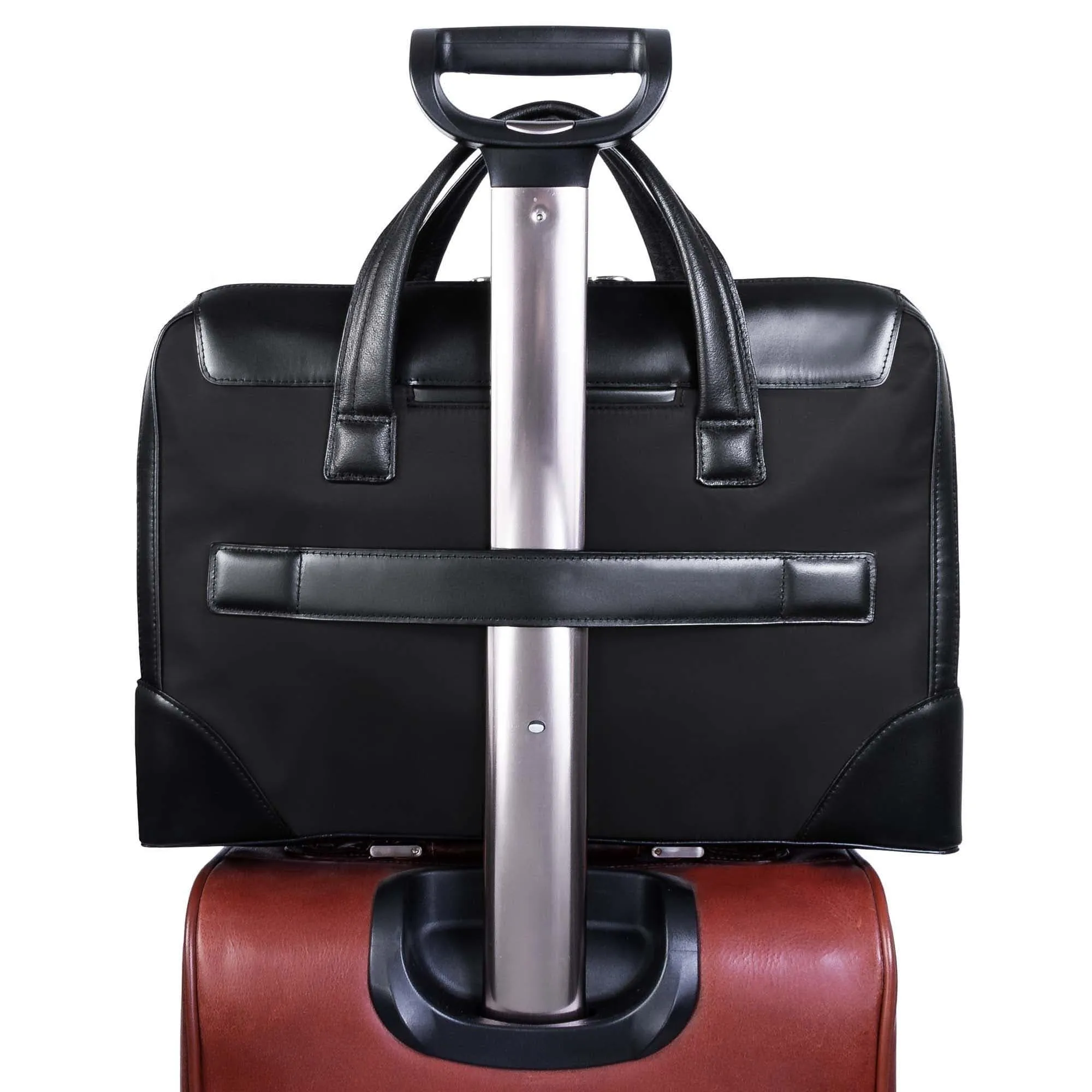 McKlein USA Harpswell 17" Nylon Dual Compartment Laptop Briefcase