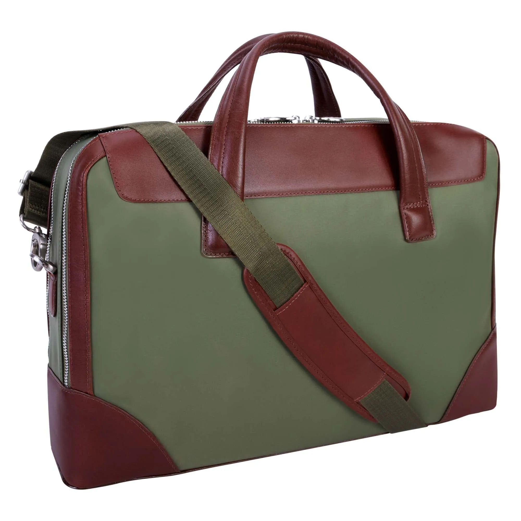 McKlein USA Harpswell 17" Nylon Dual Compartment Laptop Briefcase