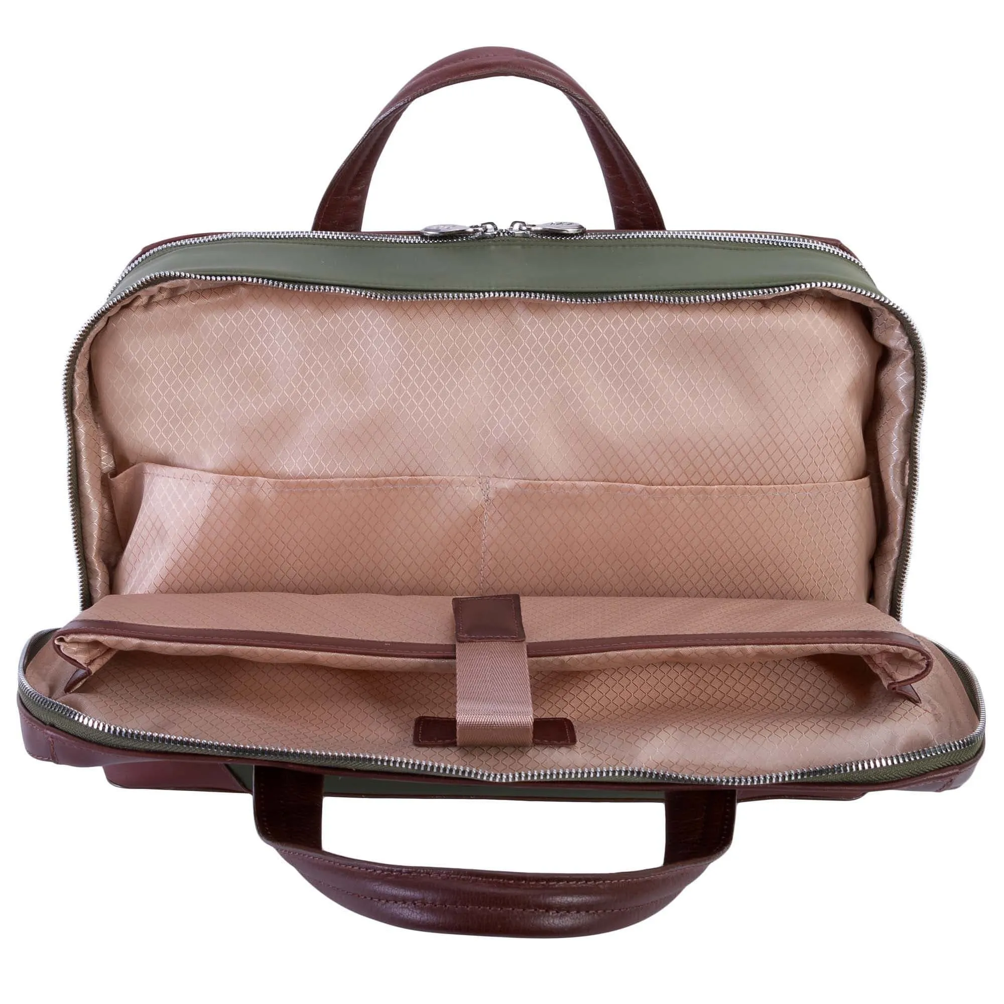 McKlein USA Harpswell 17" Nylon Dual Compartment Laptop Briefcase