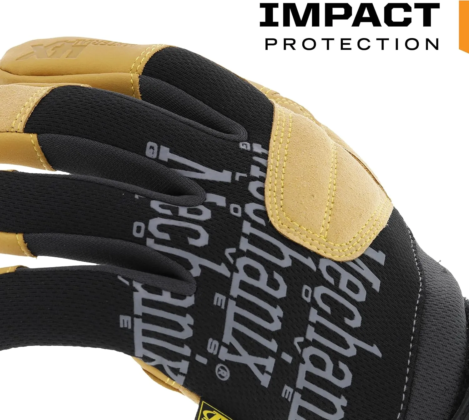 Mechanix Wear: Material4X Padded Palm Work Gloves (Large, Brown/Black)