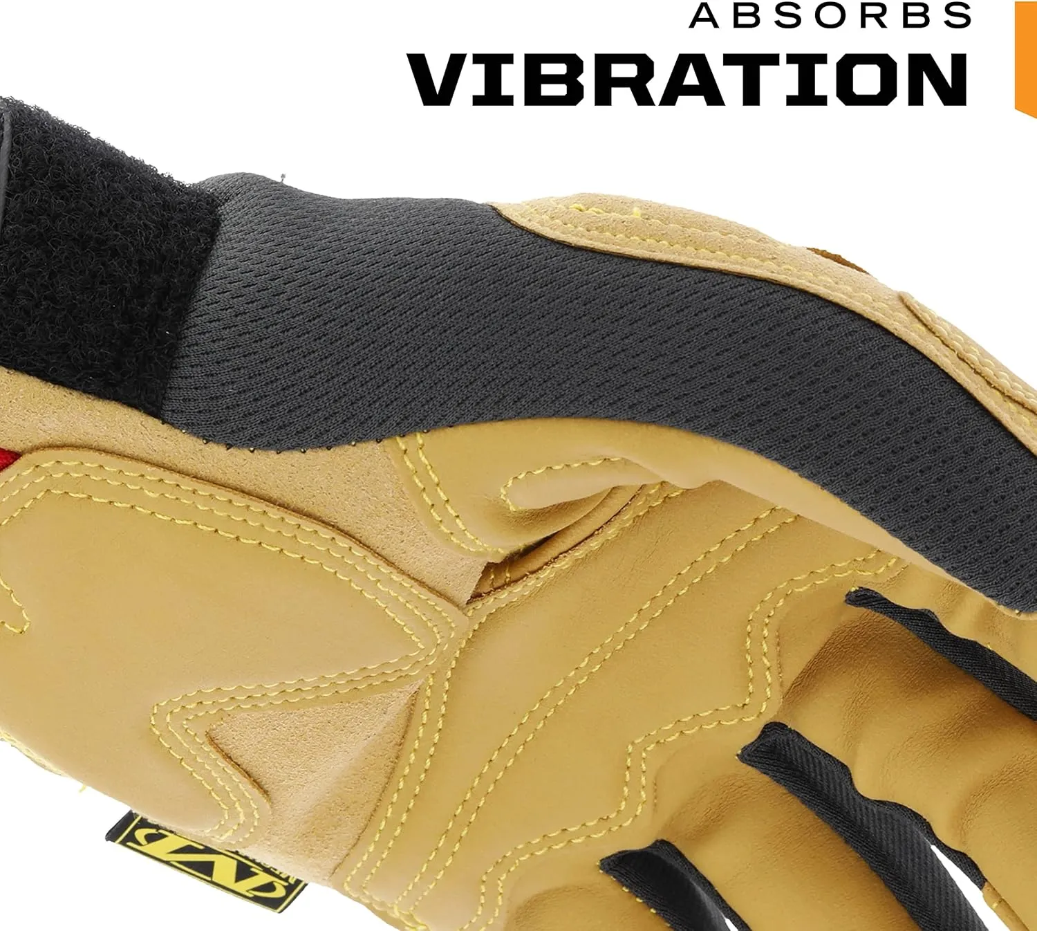 Mechanix Wear: Material4X Padded Palm Work Gloves (Large, Brown/Black)