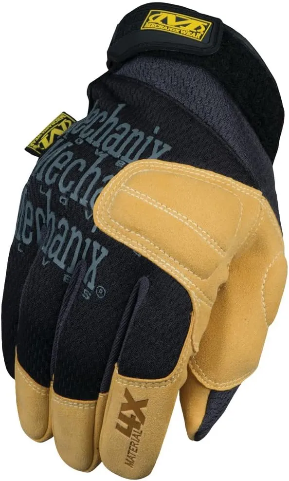 Mechanix Wear: Material4X Padded Palm Work Gloves (Large, Brown/Black)