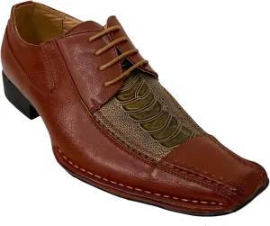 Men's Dress Shoes Lace Up Alligator Crocodile Oxfords Cowboy Western