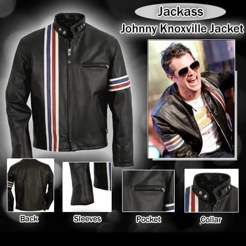Mens Easy Rider Peter Fonda American Star Black Sheepskin Leather Jacket With USA Flag