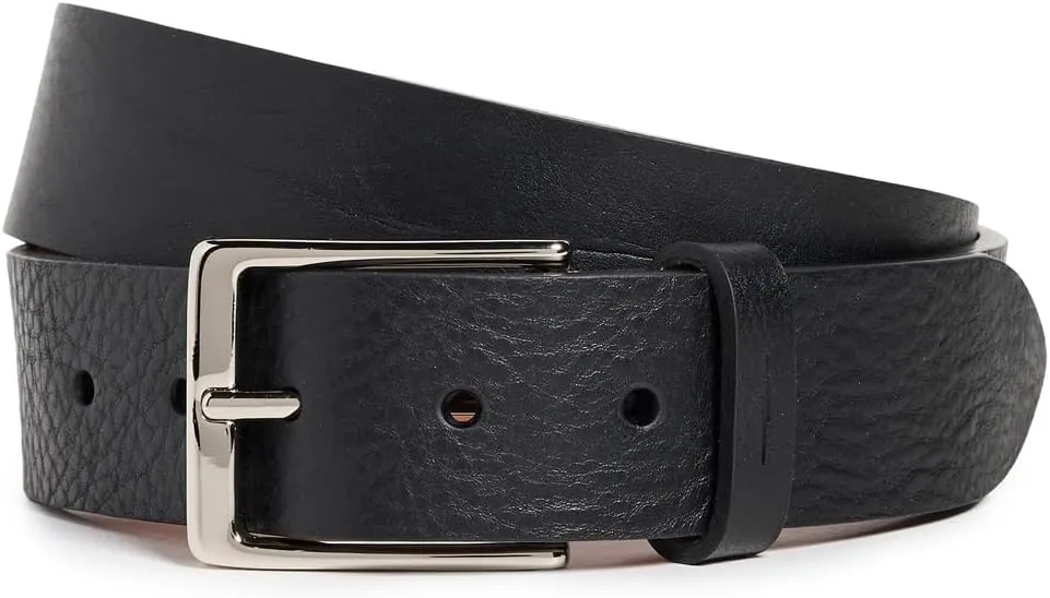 Men's Lightning Bolt Keeper Leather Belt