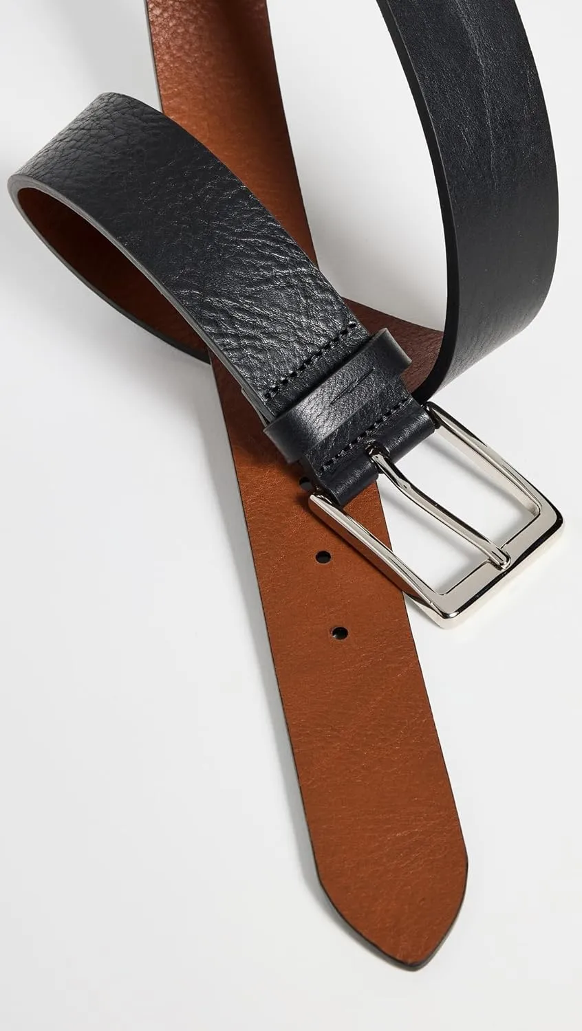 Men's Lightning Bolt Keeper Leather Belt