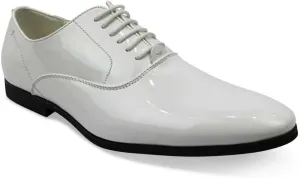 Men's Tuxedo Shoes Patent Leather Traditional Round Toe Lace Up Oxfords AZAR