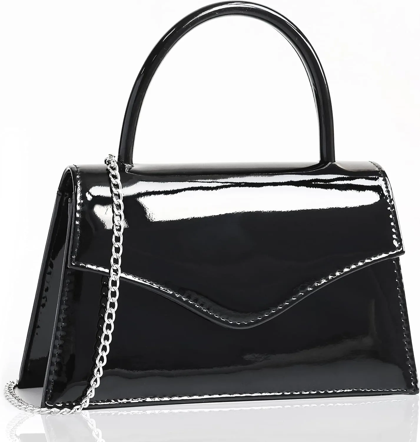 Milisente Women's Evening Bag Bridal Party Clutch Purses Cocktail Prom Handbags with Patent Leather