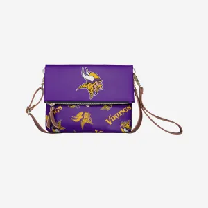 Minnesota Vikings Printed Collection Foldover Tote Bag