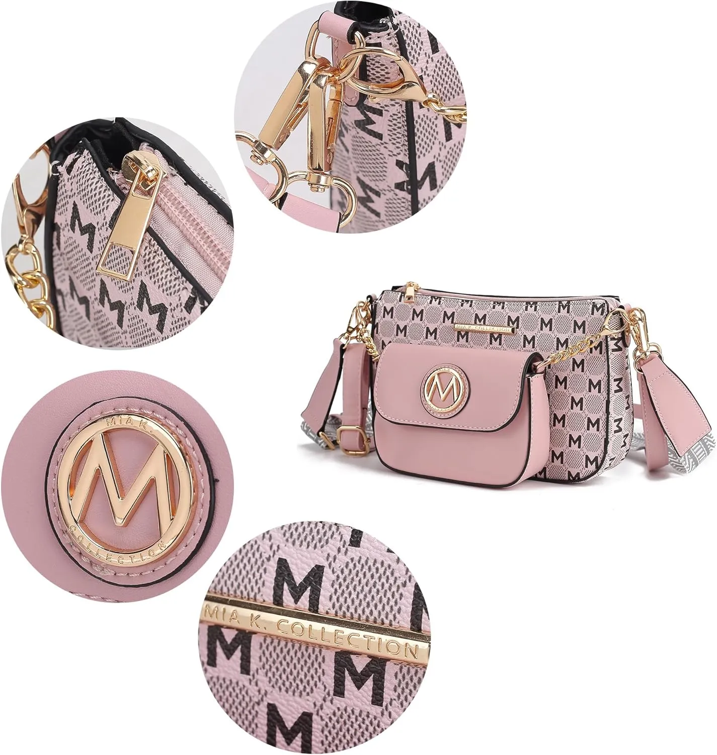 MKF Collection Women's Crossbody Bag, Printed Vegan Leather Shoulder Bag Handbag Purse By Mia K