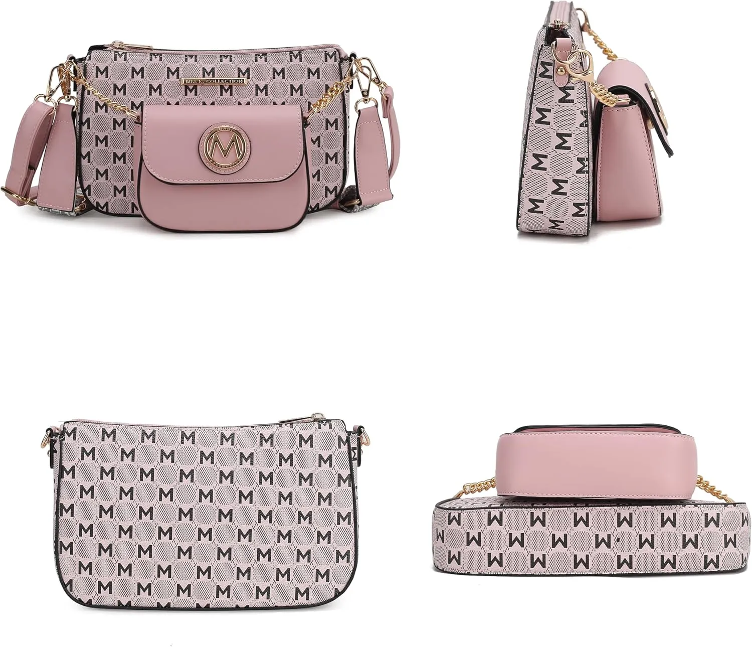 MKF Collection Women's Crossbody Bag, Printed Vegan Leather Shoulder Bag Handbag Purse By Mia K