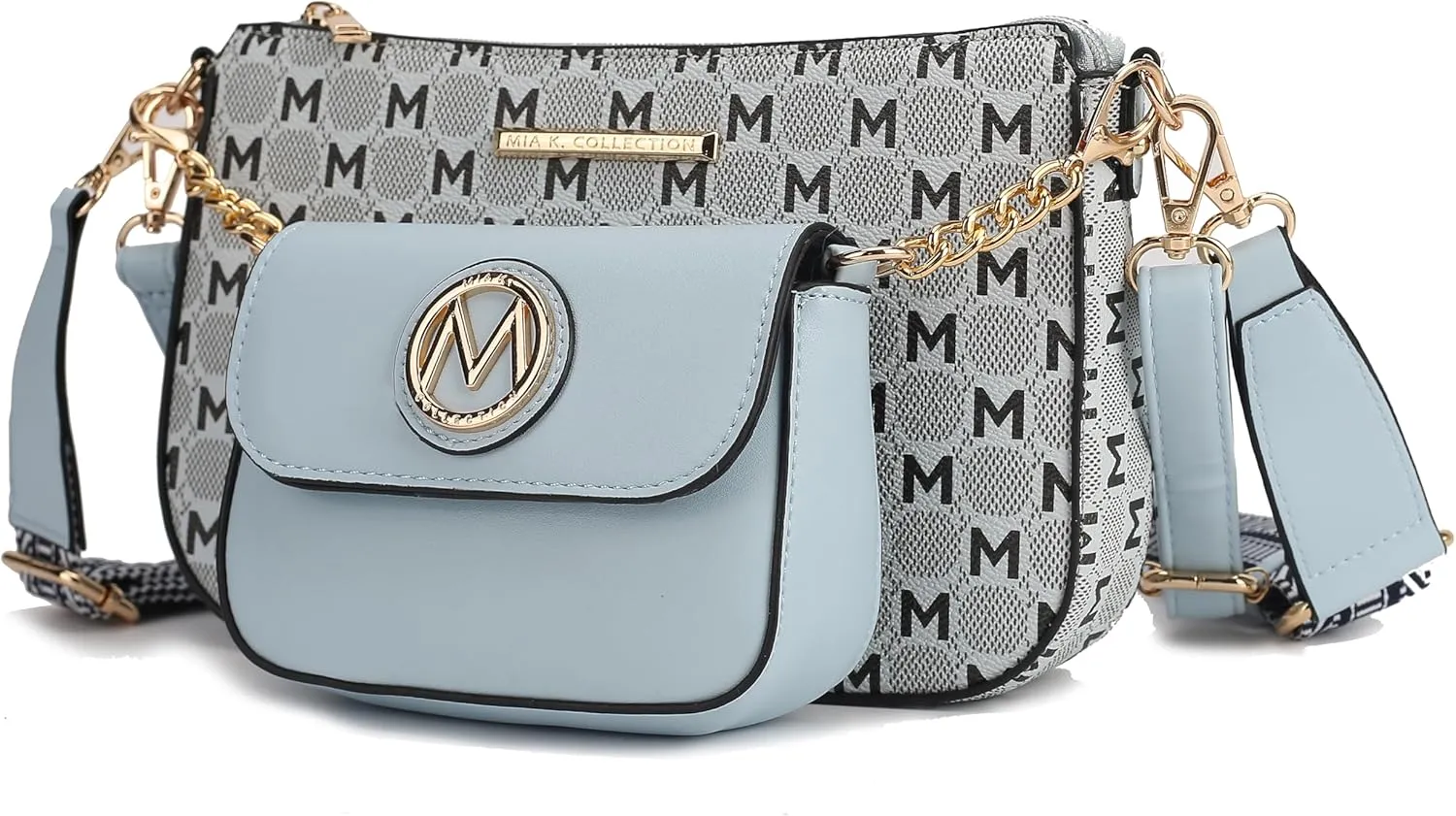 MKF Collection Women's Crossbody Bag, Printed Vegan Leather Shoulder Bag Handbag Purse By Mia K