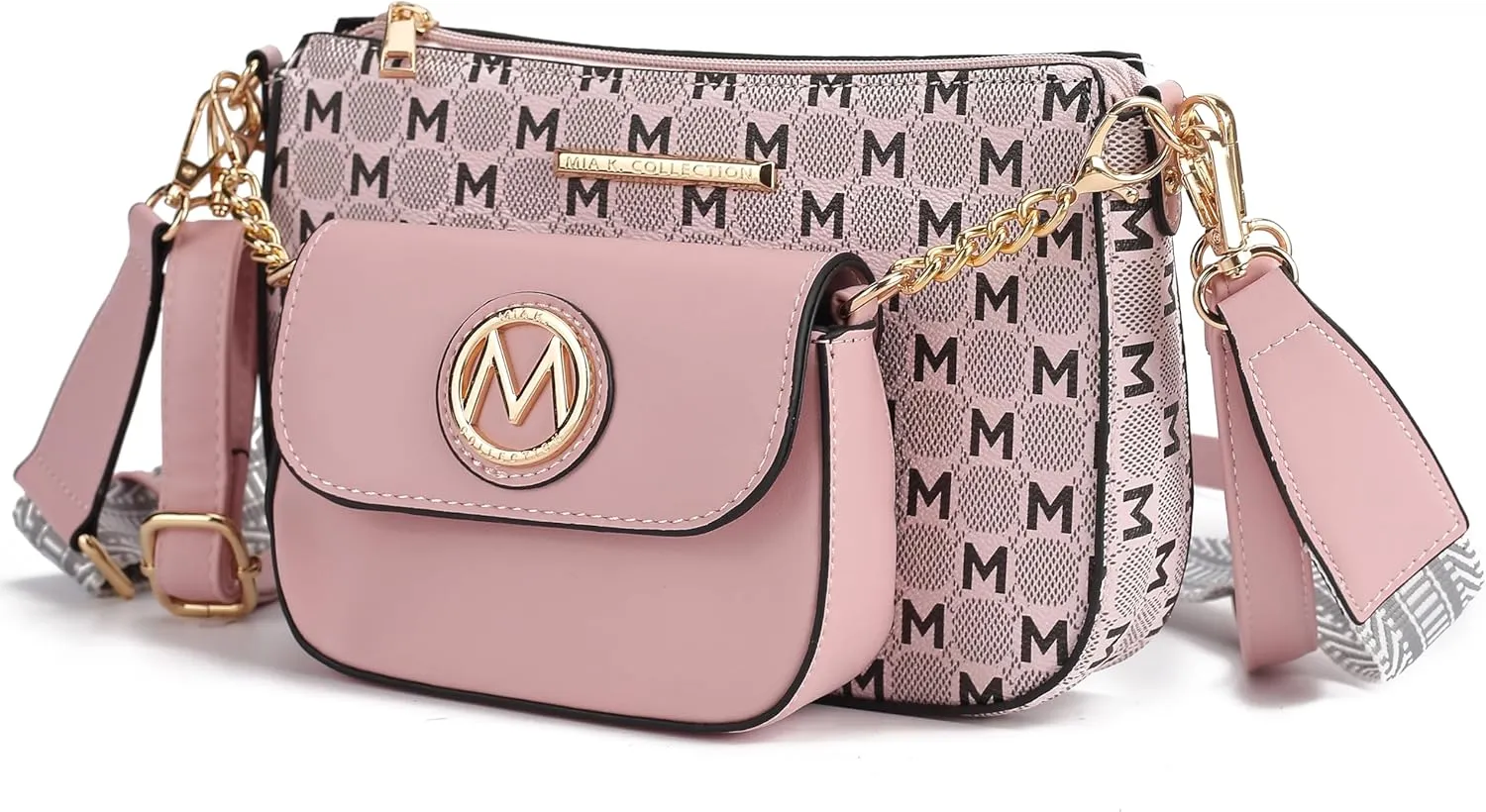 MKF Collection Women's Crossbody Bag, Printed Vegan Leather Shoulder Bag Handbag Purse By Mia K
