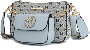 MKF Collection Women's Crossbody Bag, Printed Vegan Leather Shoulder Bag Handbag Purse By Mia K
