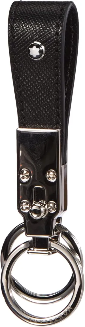 Montblanc Sartorial Black Leather Key Fob Loop 114627
