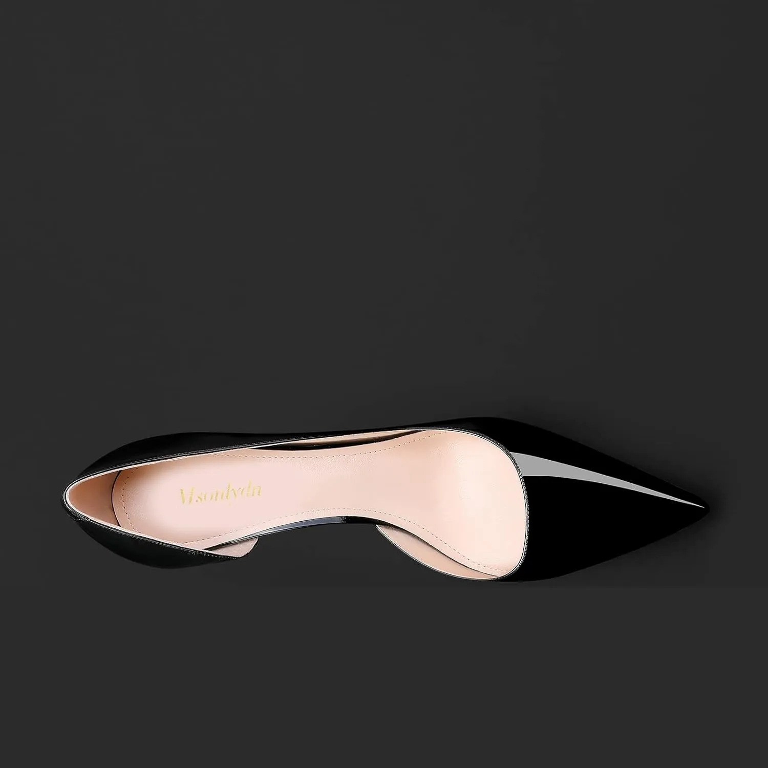 MSONLYDN Patent Heels Casual Women Leather Heels and Pumps Stiletto High Heels Pumps Comfortable Sexy for Wedding Shoes 4 inch